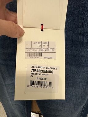 Alexander McQueen Medium Wash Denim Jeans - Blue